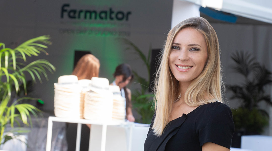 Fermator open day hostess all'ingresso